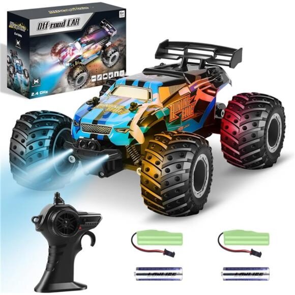 Remote Control Car, Remote Control Truck, 2.4Ghz All Terrain Off-Road Monster - Picture 1 of 7